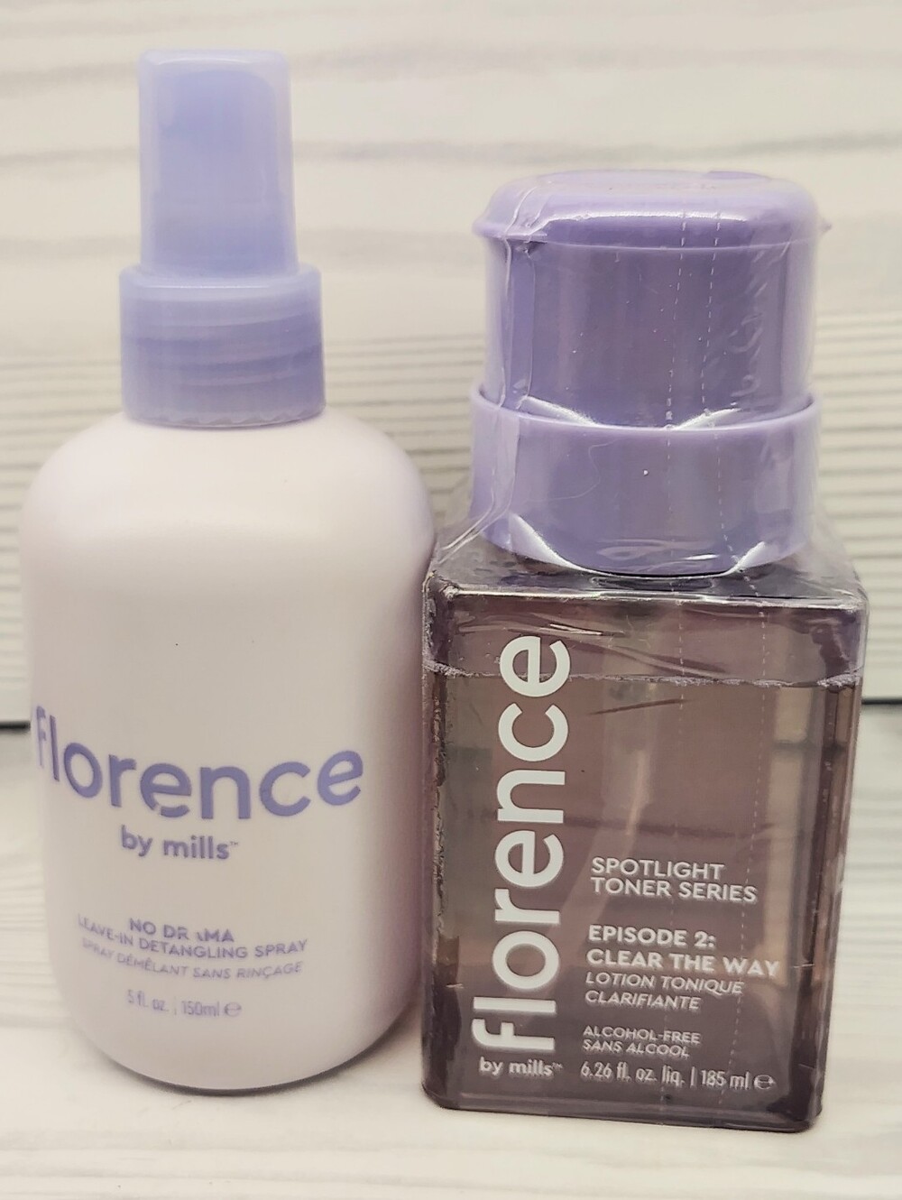 Florence Spotlight Toner & No Drama Leave-In Spray Duo — Lavender Skincare Hair